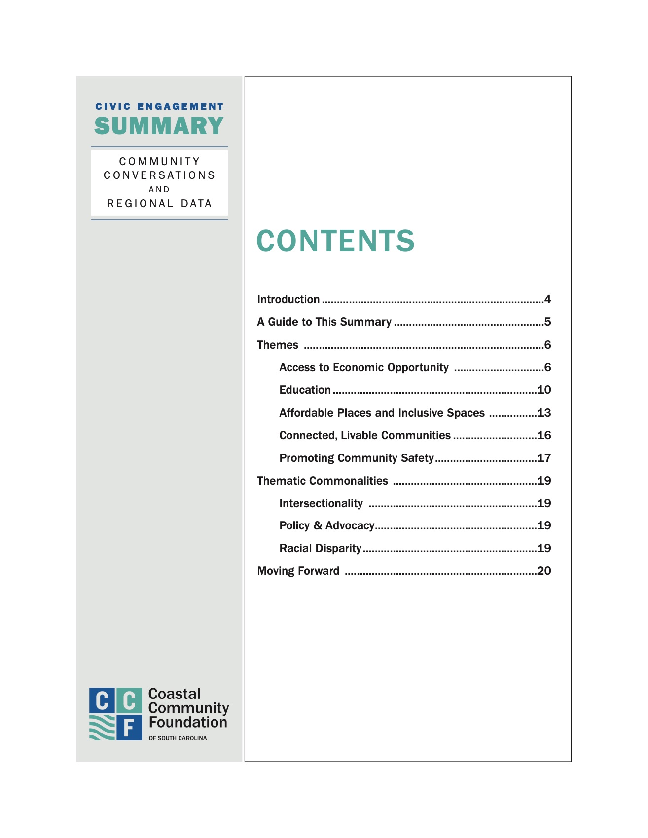 Table of contents